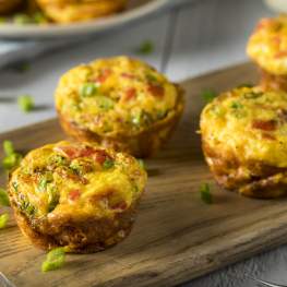 Kale, Tomato, & Goat Cheese Egg Muffins