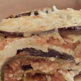 Noodless Eggplant & Zucchini Lasagna