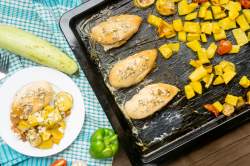 Sheet Pan Mediterranean Chicken & Vegetables