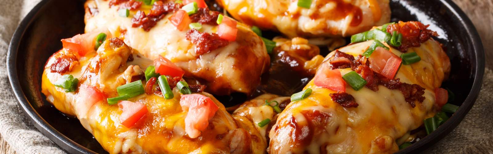 Cheesy Bacon Smothered Chicken