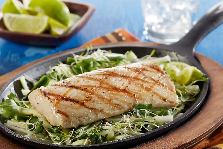 Grilled Mahi Mahi with Jicama Slaw
