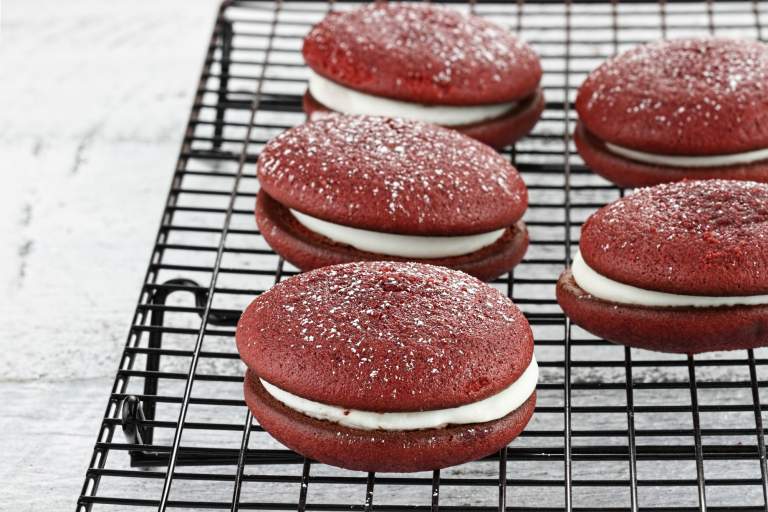 Red Velvet Whoopie Pies