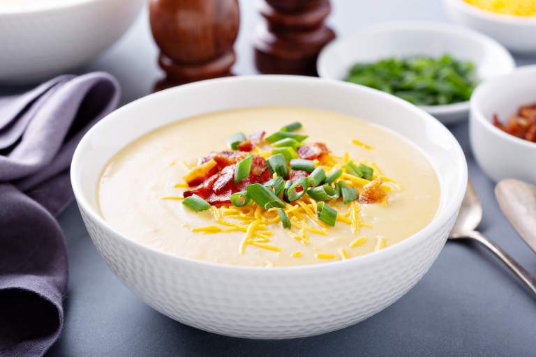 Faux Baked Potato Soup
