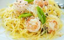 Creamy Spaghetti Squash with Shrimp